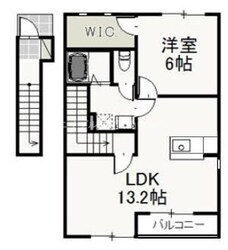 ラ・フィオーレⅡの物件間取画像